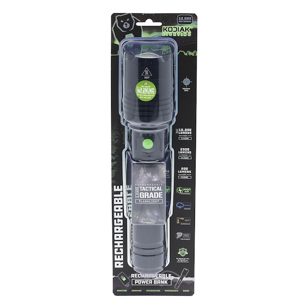 Kodiak Kiran 10,000 Lumen Tactical Flashlight KKIRAN6/12 Zoro